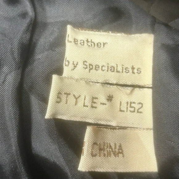 Vintage Scully Jacket Womens M Black Leather Western Fringe Studded Beaded Suede - Picture 14 of 16